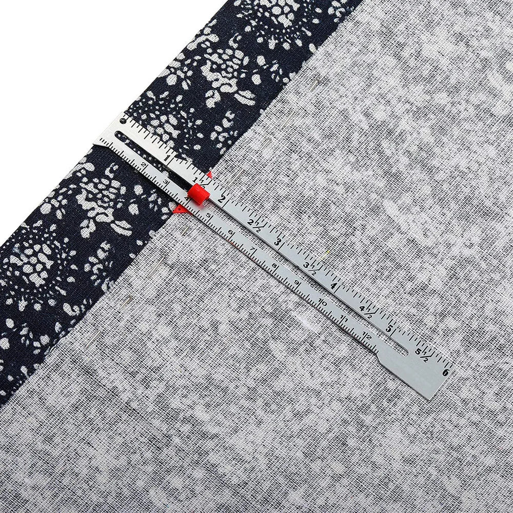 2/4PCS Sliding Gauge Sewing Measuring Tool Aluminum Quilting Ruler for Knitting Crafting Sewing Beginner Hemming Measuring