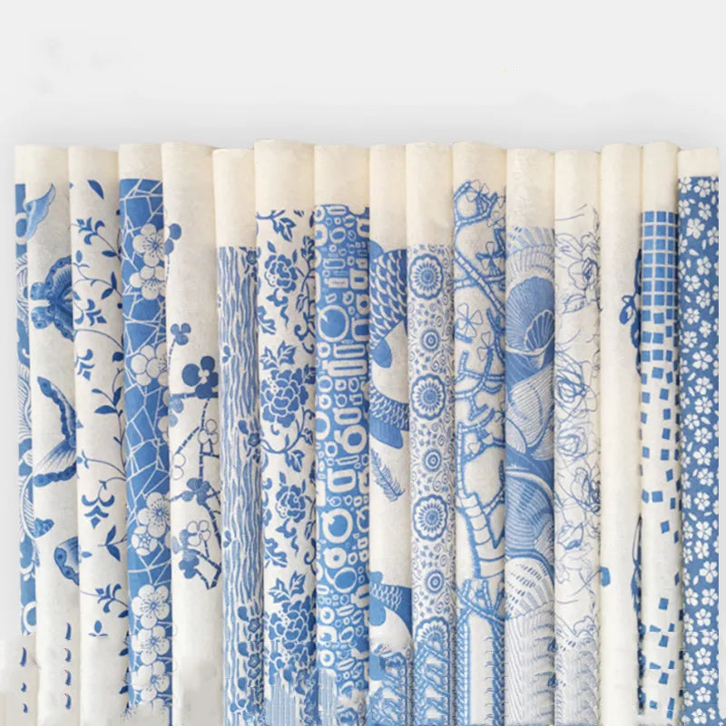 Pottery ceramics clay Transfer paper glaze underglaze flower paper Jingdezhen blue and white porcelain decal paper 54x37cm