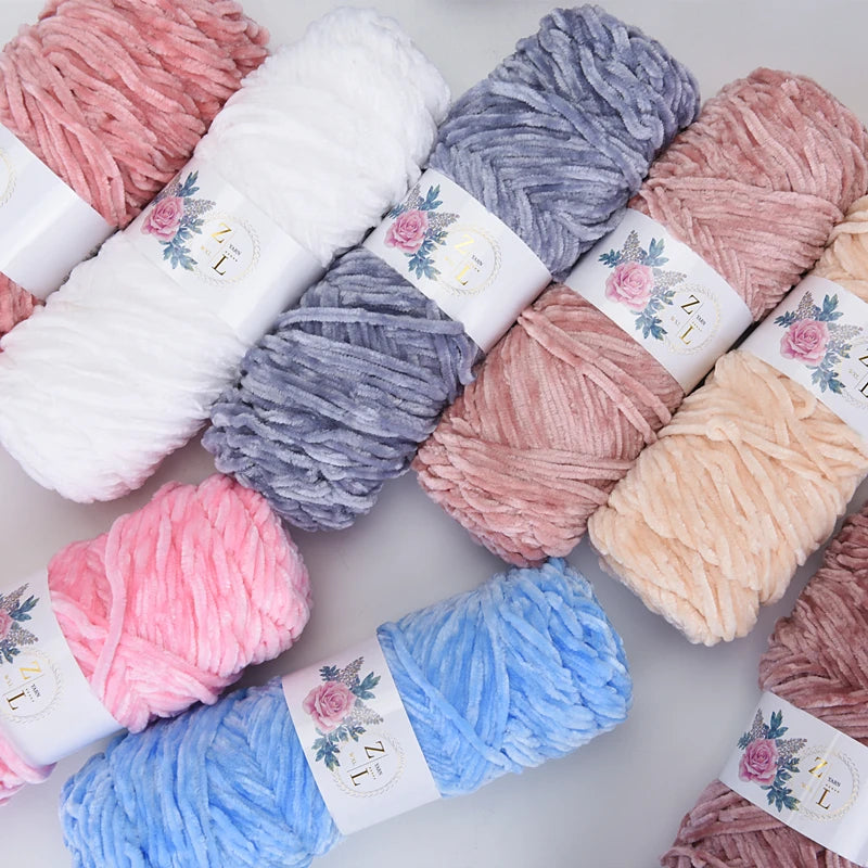 Velvet yarn Soft protein Cashmere Yarn silk wool baby Yarn crochet knitting Yarn cotton baby wool DIY sweater