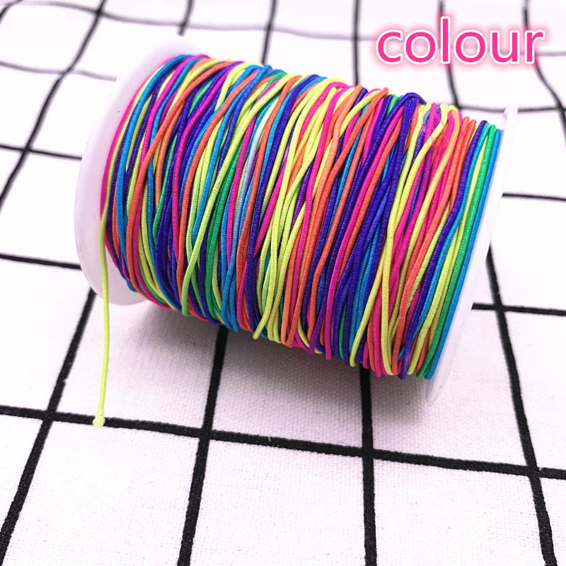 1.0mm 10yards/lot High-Elastic Round Elastic Band Rubber Band Elastic Cord Diy Sewing Accessories