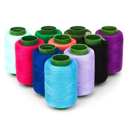 Single roll of 300m household sewing machine thread, small roll of 302 thread, black and white hand-stitched clothes thread