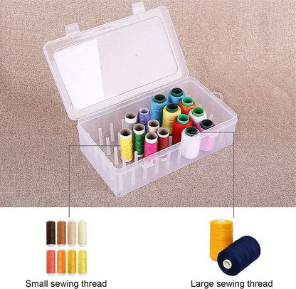 Sewing Thread Storage Box 42 Axis Spools Bobbin Carrying Case Container Holder DIY Craft Spool Organizing Case Sewing Storage