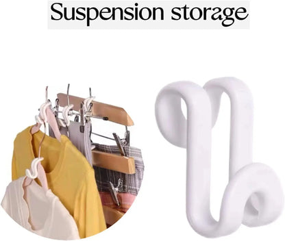 5/10Pcs Mini Clothes Hanger Connector Hooks Cascading Closet Hanger Hooks Space Saving Wardrobe Coat Organizer Rack Holder