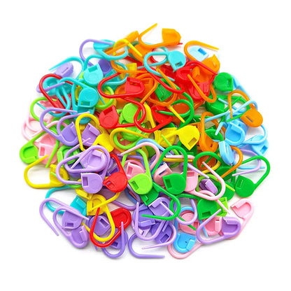 50/100Pcs Multicolor Plastic Safety Pins Knitting Markers Crochet Stitch Clips DIY Weaving Sewing Tools Accessory