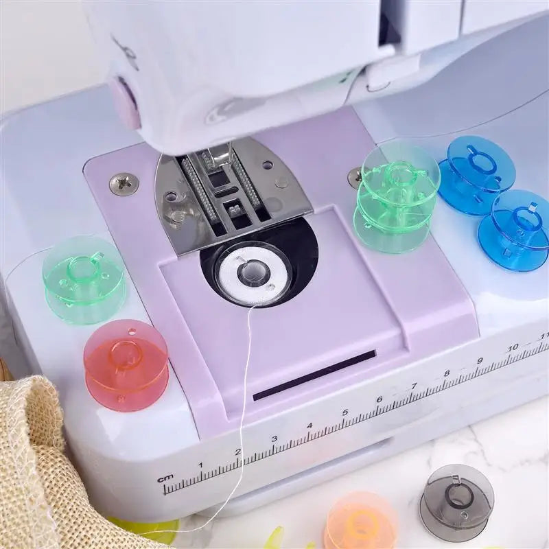 10/50Pcs Transparent multi color Sewing Machine Spools Home Plastic Empty Spool Bobbins Sewing Tool Accessories Universal Bobbin