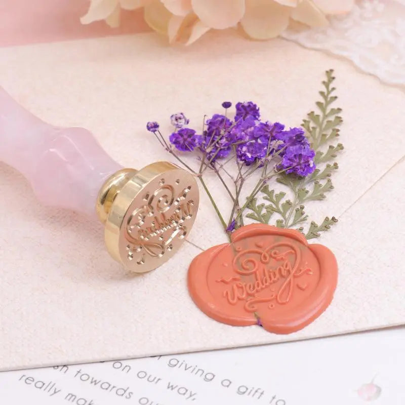 Romantic Love Wax Stamp Head Bride and Groom Antique Sealing Wax Scrapbooking Stamps Wedding Invitations Decoration