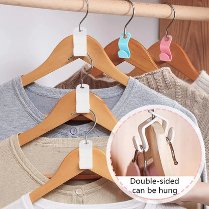 10/5Pcs Clothes Hangers Space Saving Closet Connector Hooks Cascading Plastic Wardrobe Clothes Coat Organizer Rack Holder