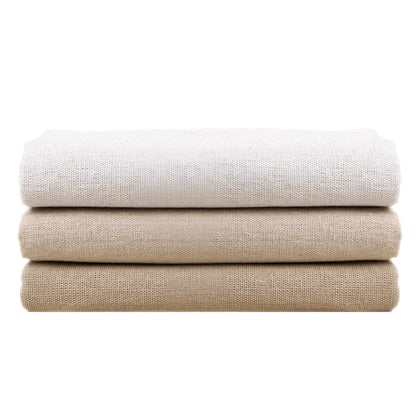 Raw Cloth Cotton Linen Fabric Greige for Sewing Scrims Patchwork DIY Handmade by Half Meter