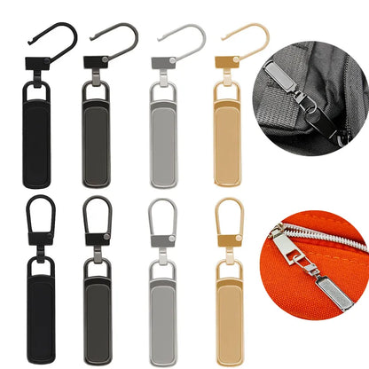 5/10Pcs Metal Zipper Pull Replacement Zipper Slider Pull Tab Detachable Repair Kit Zipper Head DIY Sewing Craft