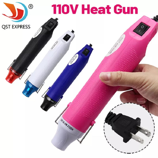 110V DIY Using Heat Gun Electric Power Tool Hot Air 300W Temperature Gun with Supporting Seat Shrink US Plug