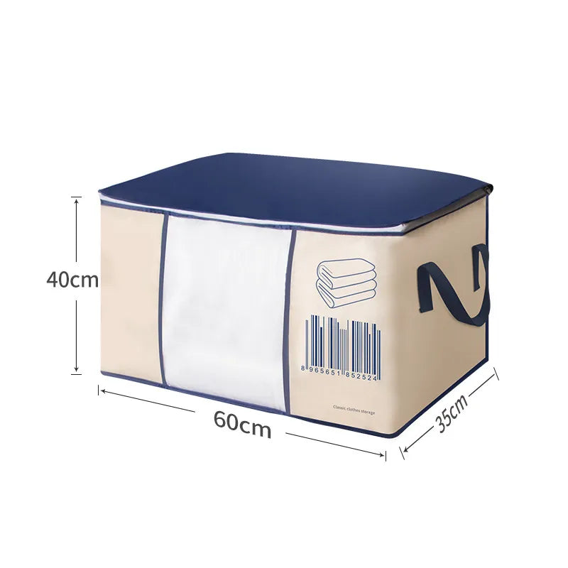 Large-Capacity Clothing Storage Bag Case Box Quilts Blankets Pillows Clothing Sorting Organizer Bag DustProof Closet Decor