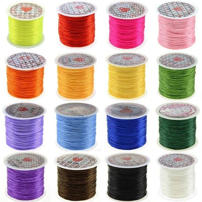 393inch/Roll Strong Elastic Crystal Beading Cord 1mm for Bracelets Stretch Thread String Necklace DIY Jewelry Making Cords Line