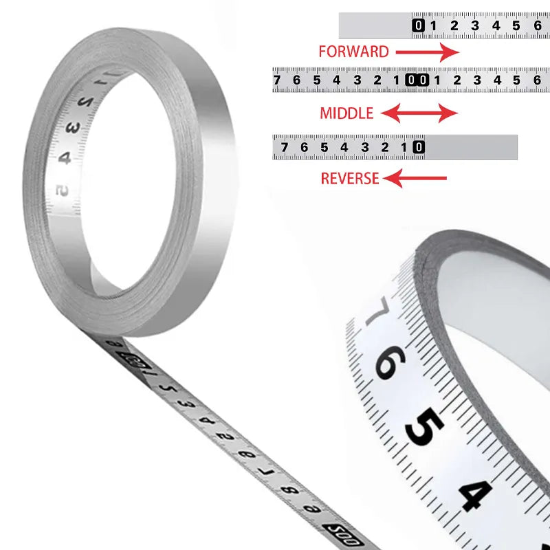 Self-Adhesive Measuring Tape Stainless Steel