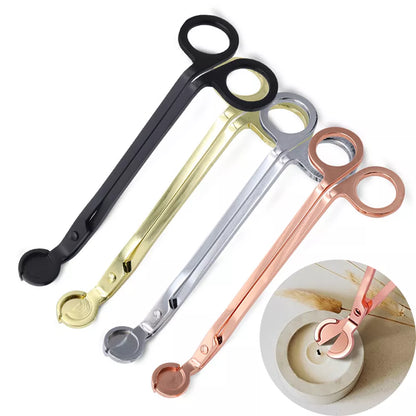 Stainless Steel Candle Wick Scissors, Hooks, Covers, and Trays