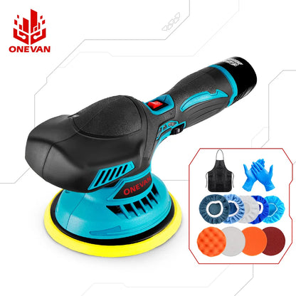 6000RPM Cordless Mini Polisher 6Gears Car Polishing Machine 12V Electric Cars Polish Machines Adjustment Speeds Power Tool