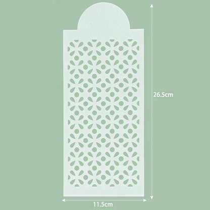 FAIS DU 10pcs New Fondant Cake Stencils Mesh Embossing for Baking Decorating Tool Spray Mold Cookies Plastic Templates Moulds