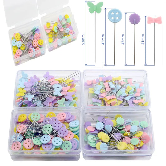 100Pcs/Box Sewing Pins Dressmaking Pins Embroidery Patchwork Pins Tools For DIY Craft Sewing Accessories