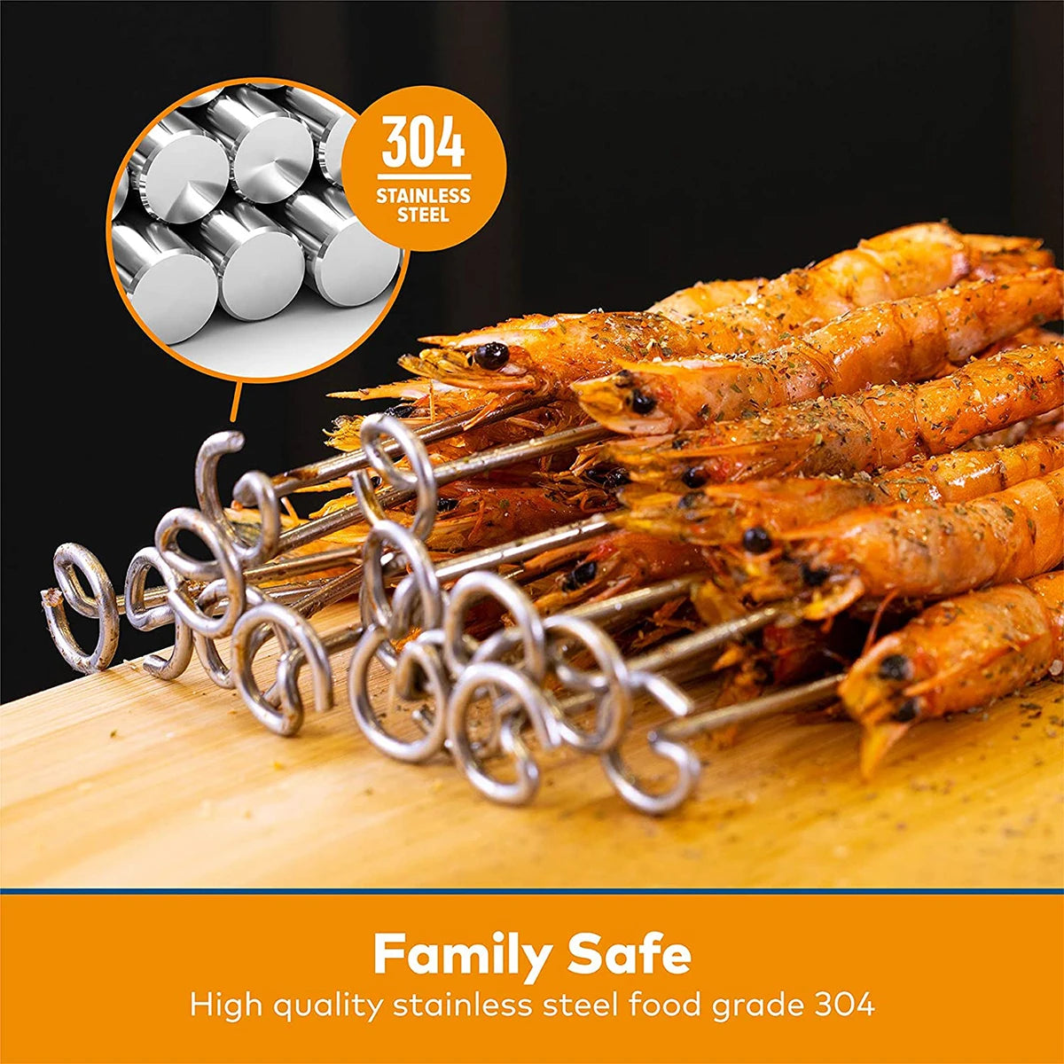 6Qt 8Qt Air Fryer Skewer Stand Compatible with Ninja Foodie Vertical Skewers Holder Grilling Air Fryer Kitchen Accessories