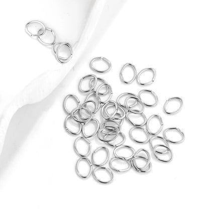 200pcs/Lot 3/4/5/6/7/8/10mm stainless steel DIY Jewelry Findings Open Single Loops Jump Rings & Split Ring for jewelry making