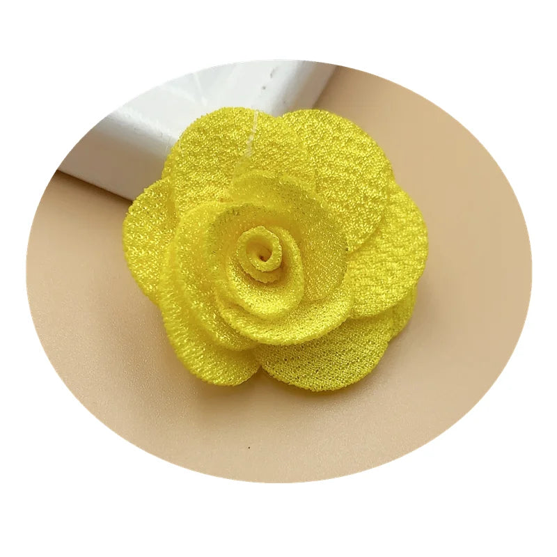 2.5CM Handmade Small Flower Three-dimensional Small Rose Multicolor Petal Small Flower DIY Hair Accessories Accessories 24-48pcs