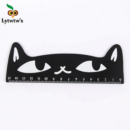 1 Pcs Lytwtw's Cute Kawaii Cat Kitten Straight Ruler