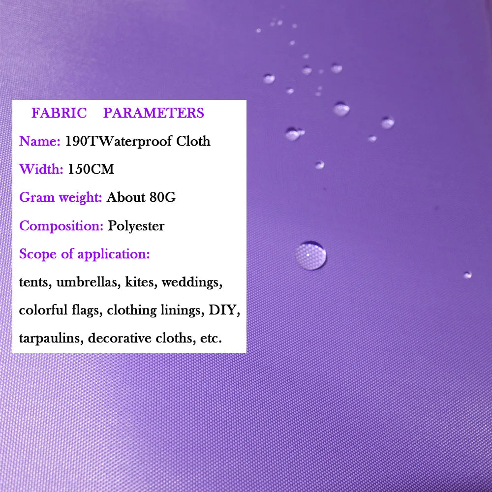 Outdoor waterproof and weatherproof fabric Soft umbrella fabric Shower curtain fabric Thin PU transparent coating fabric