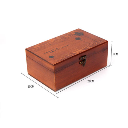 Multifunctional Home Sewing Box Pine Wooden Sewing Box Household Vintage Needle Thread Storage Case Organizer