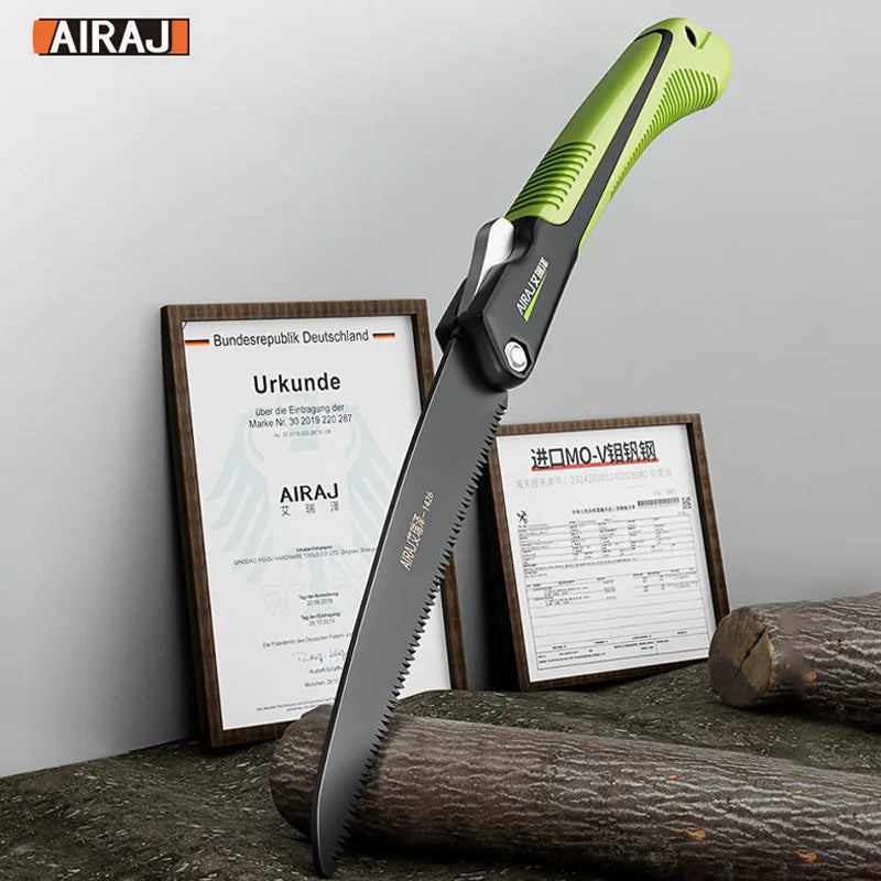 AIRAJ 1pc Extended Multi-functional Hand Saw, Woodworking Portable Steel Saw, Outdoor Tree And Camping Hand Saw