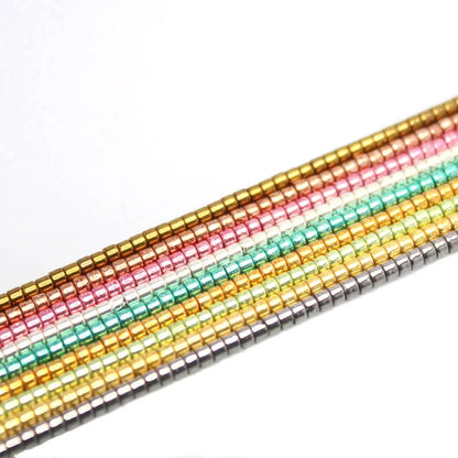 MKY  Beads 2.0MM 10g/20g/30g Metallic Colors Japanese Glass Loose Beads For DIY Handmade Crochet Weave