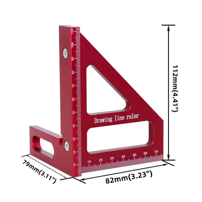 Woodworking Square Protractor Aluminum Alloy