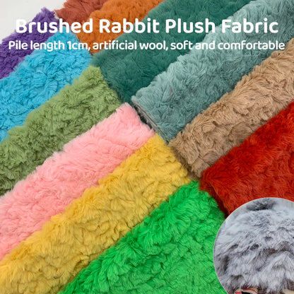 25x45cm Embossed Microfiber Plush Faux Fur Fabric