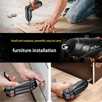 Electric Screwdriver Battery Rechargeable Cordless Screwdriver Powerful Impact Wireless Screwdriver Drill Electric Screw Driver