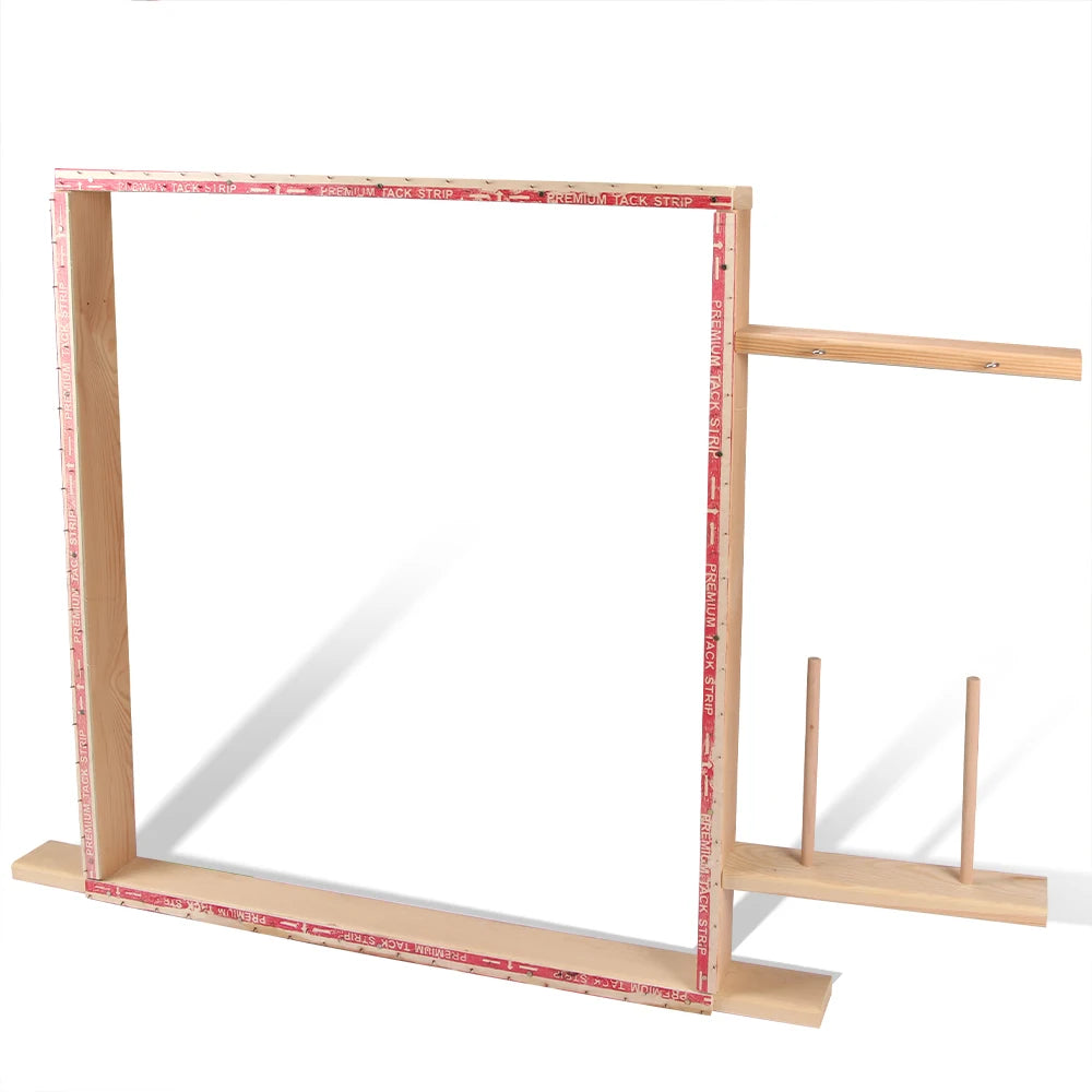 Rug Tufting Frame Wooden Rug Making Frame Kit Carpet Tuft Frame Suitable for Electric Carpet Gun Tabletop Display 19.7/27.5/35.4