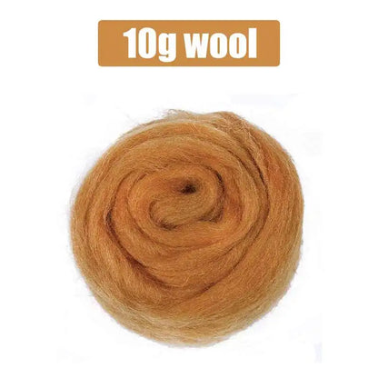 10 G DIY Wool Roving Needle Felting 8 Colors Wool Felting Fibre Handmade Material For Beginners Needle Felting Product Making