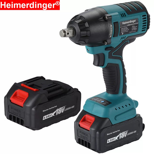 True 550N.m lithium-ion battery powered  1/2 inch brushless cordless impact wrench with 18V battery for car repair truck repair