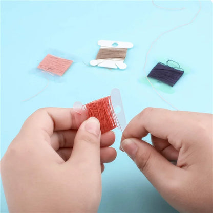 100/50pc Embroidery Thread Holder Floss Craft Bobbin Cross Stitch Storage Thread Board Card Thread Organizer Sewing Accessories