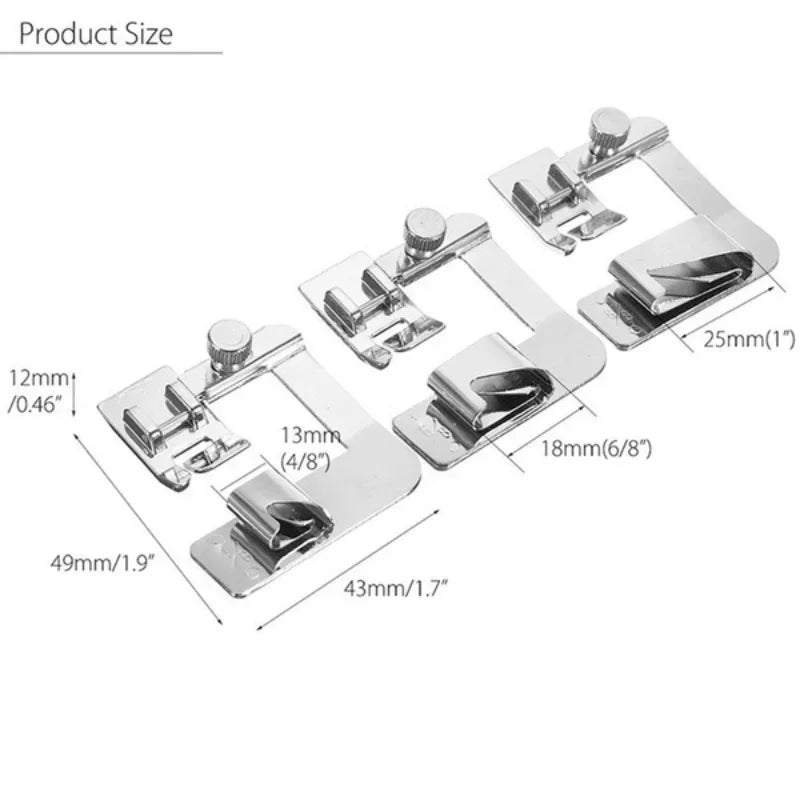 3Pcs sewing machine presser foot