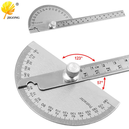 145mm stainless steel 180 protractor