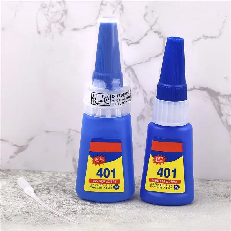 401 Glue Instant Fast Adhesive Bottle Stronger Super Glue Multi-Purpose Fix HOT Super Strong Liquid Colorless Adhesive Glue