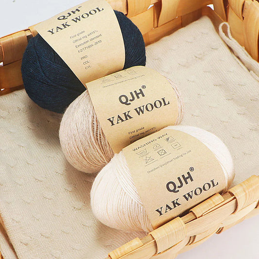 10PCS Undyed Natural  Organic Mongolian Yak Wool Yarn For Hand knitting Crochet DIY Soft For Fashion Garments Baby Clothes