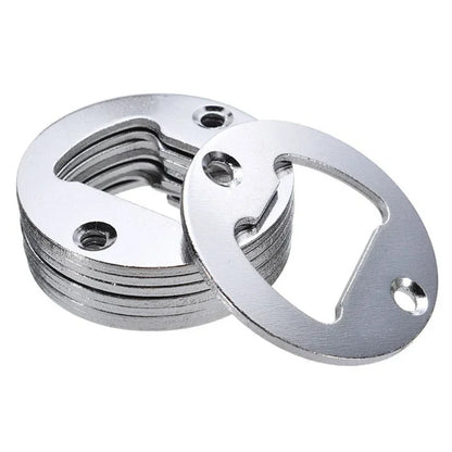 25pcs Bottle Opener Insert Kit DIY Round Bottle Opener Inset With Screws For Wine Beer Drinking Accessories Home Party Supplies