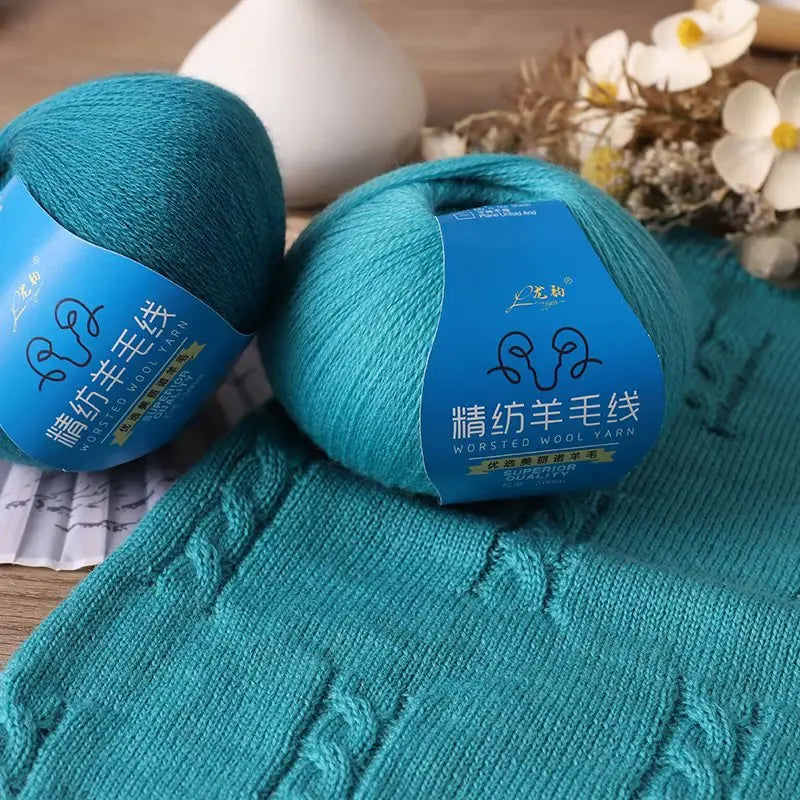 50g/Pc Soft 100% Merino Wool Yarn Anti-pilling Eco-friendly High Quality for Hand Knitting Wool Crochet Knitting