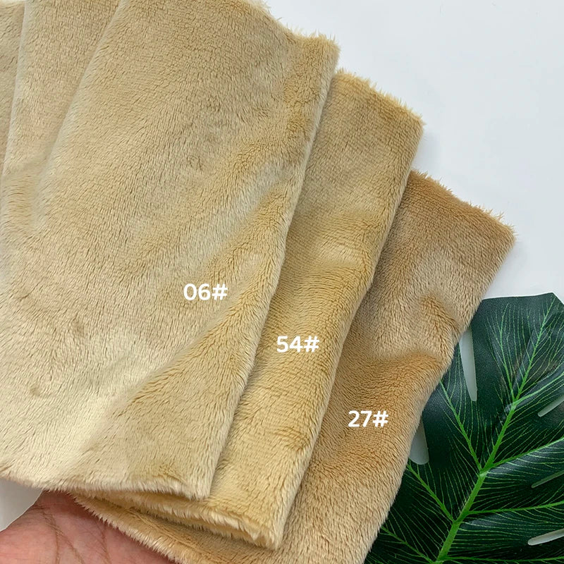 45x50cm Plush Fabric For Toys 5mm Pile Super Soft Fur Fabric Handmade DIY For Sewing Cotton Doll Fabric To Make Stuffed Animals