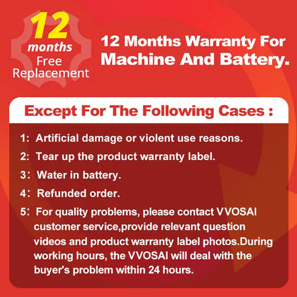 VVOSAI Electric Impact Wrench Rechargeable