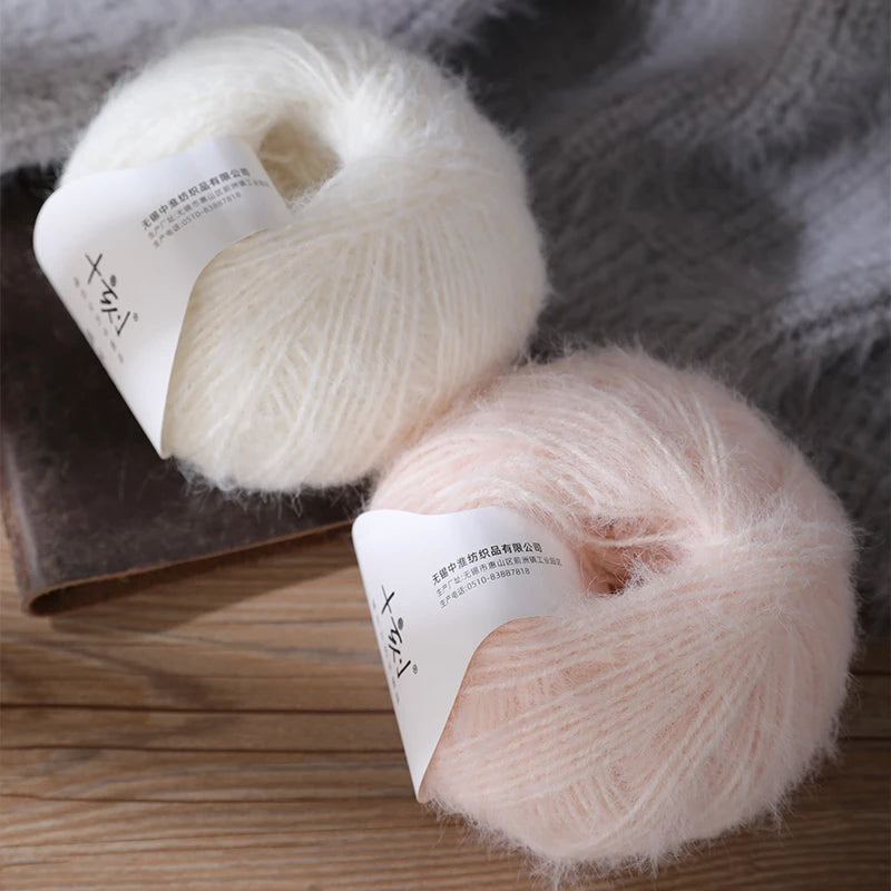 (100g*2)/Set Genuine Long Wool Yarn Fine Hand Knitting Thread Eco Friendly Dyed Color Soft Warm Yarn For Cold Winter