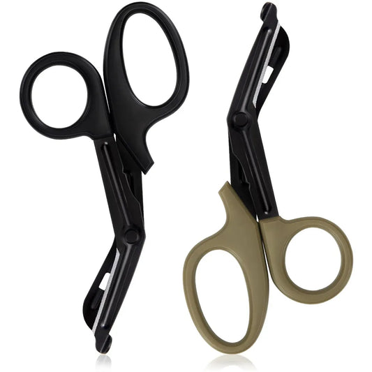 Medical Rescue Scissors Plastic Handle Stainless Steel Wound Gauze First Aid Scissors Practical Outdoor Nurse Scissor