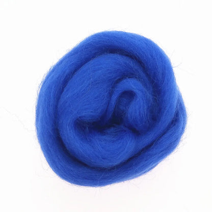 10g*8 /50g*1 Blue Color Series Felting Wool Roving Wool Fibre For Needle Felting Weaving Wool Fiber For DIY Needle Felting