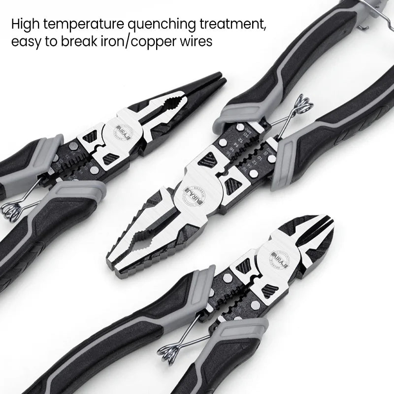 AIRAJ Multifunctional Universal Diagonal Pliers Hardware Wire Cutters Professional Electrician Anti Slip Durable Repair Tools