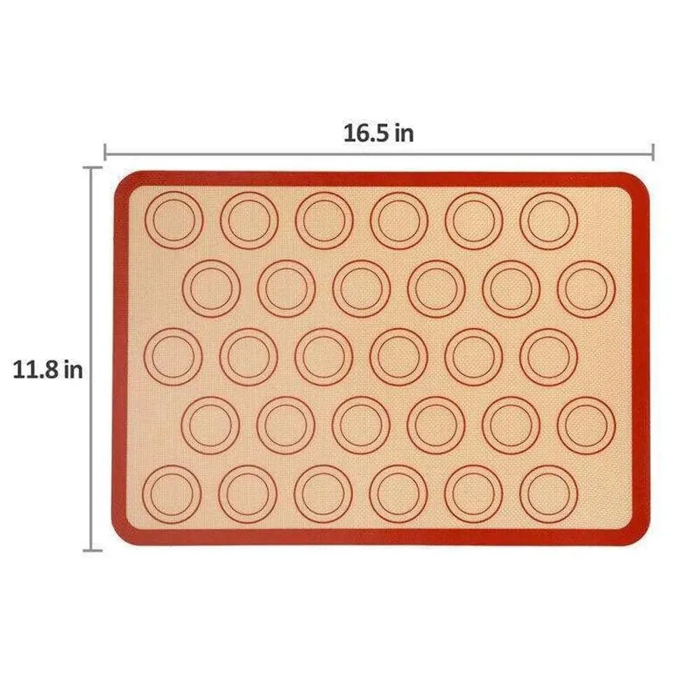 Macaron Silicone Baking Mat Cookie Pad Rolling Dough Mats Baking Gadget Oven Sheet Cake Bakeware Kitchen Tools