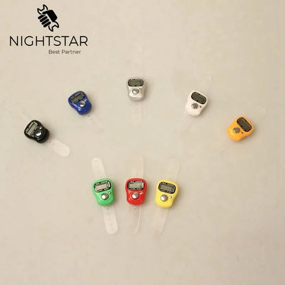 Mini Stitch Marker and Row Finger Counter LCD Electronic Digital Tally Counter for Sewing Knitting Weave Tool / Random Color